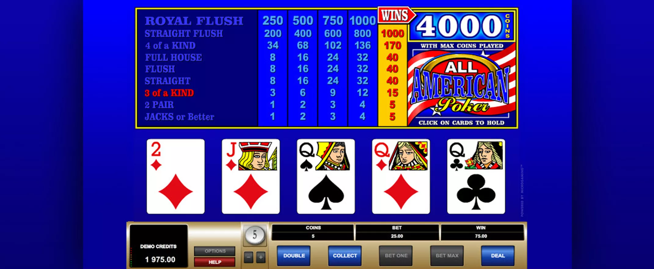 Video Poker All American