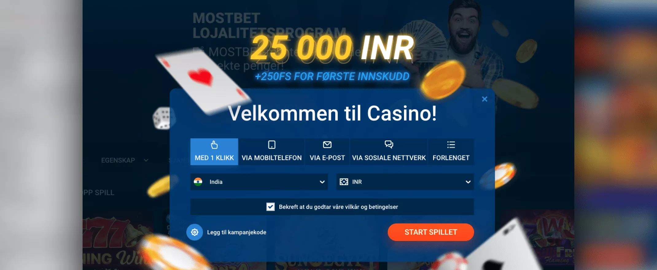 Mostbet Registrering