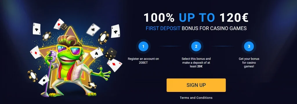 20bet casino welcome bonus