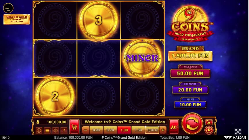 9 Coins Gold Edition Slot Gameplay