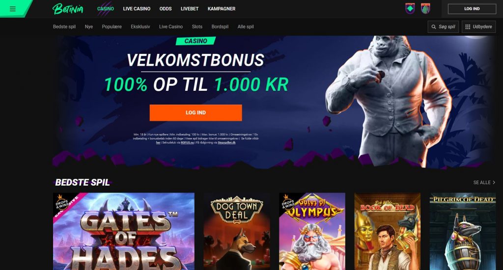 betinia casino hjemmeside