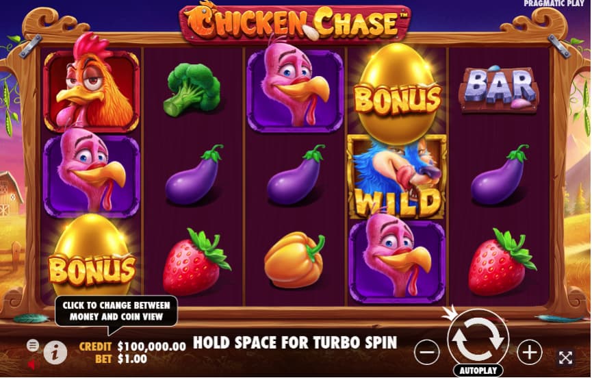 Chicken Chase Slot Gameplay