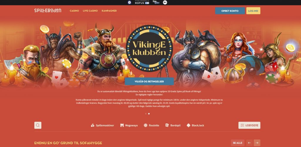 spilleboden casino hjemmeside