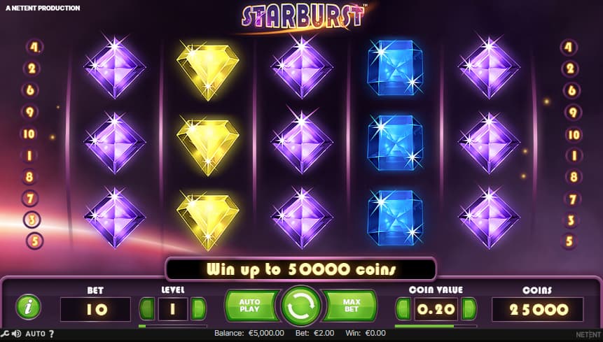 Starburst Slot Gameplay