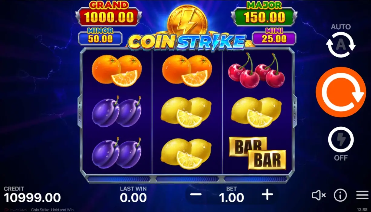 Coin Strike Hold and Win Slot