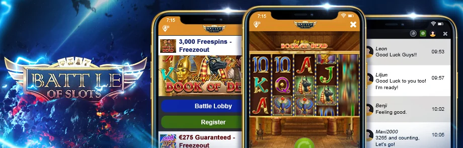 battle of slots video slots banner