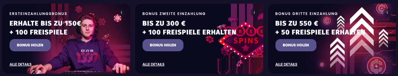 Casino1337 Einzahlungsbonus