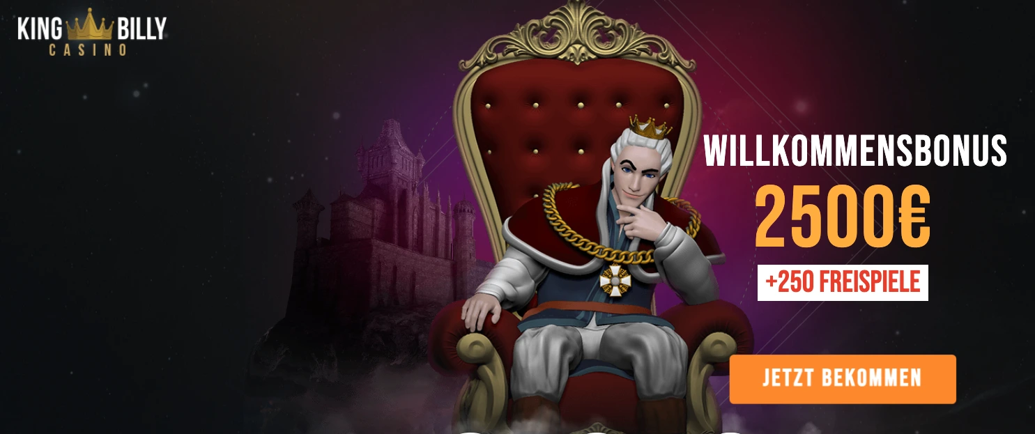 King Billy Bonus für 10 Euro Einzahlung