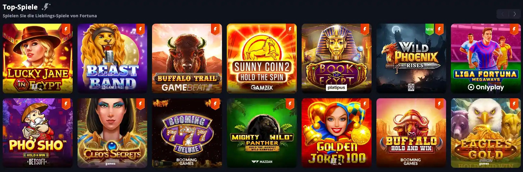 Lucky Elf Casino Top Spiele