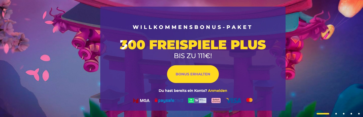 Maneki Bonus für 10 Euro Einzahlung