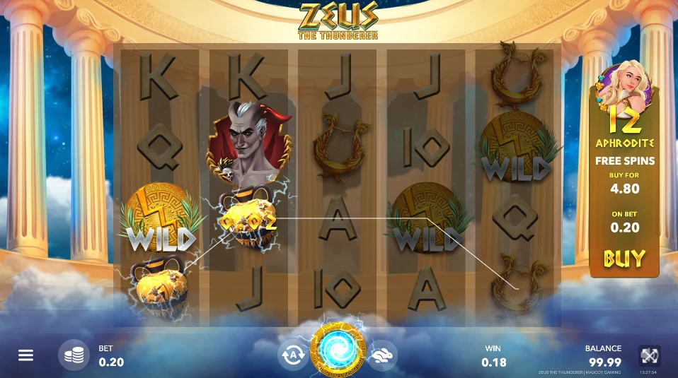 Die Funktionen des Zeus the Thunderer Slots