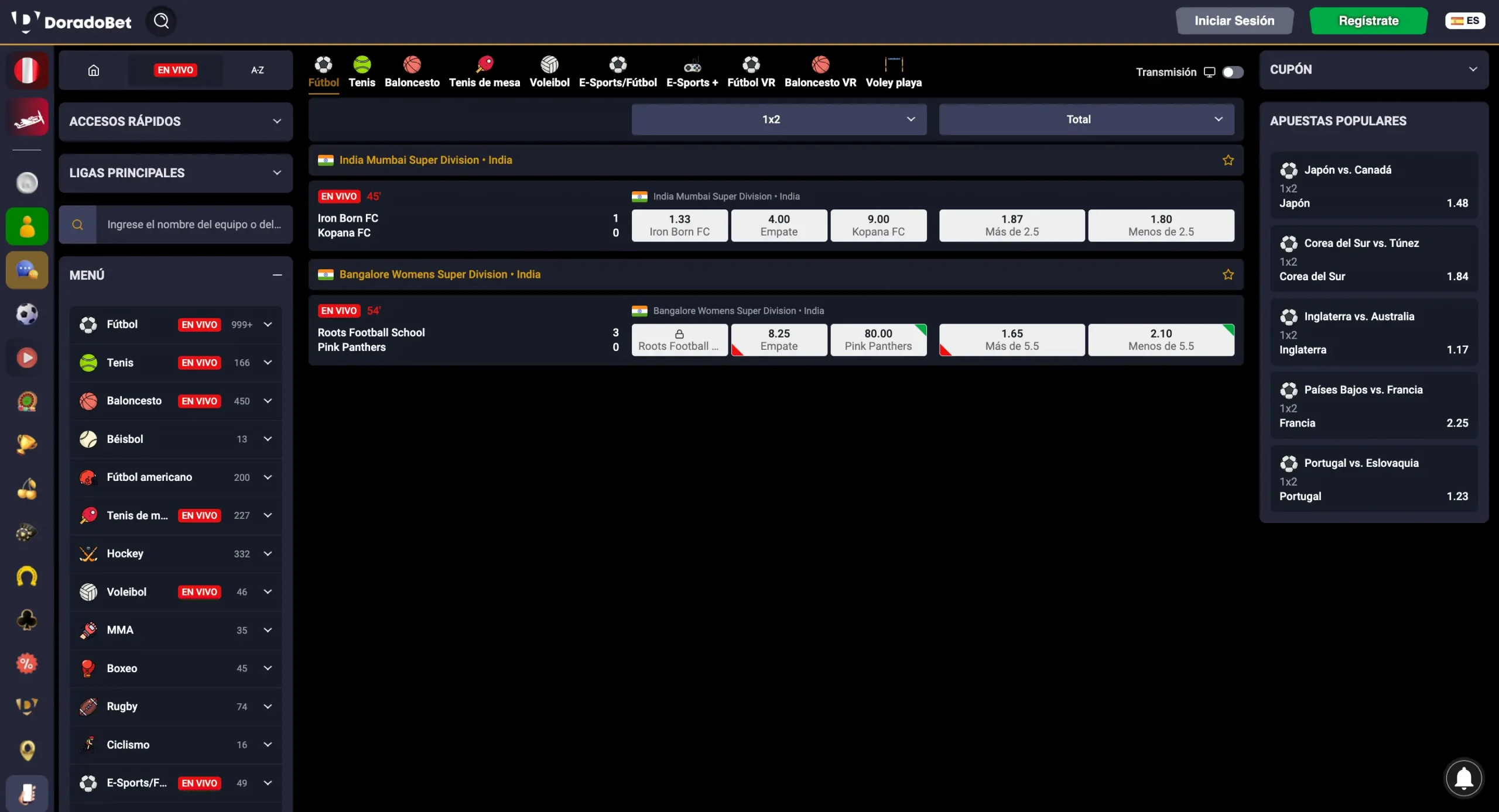 Apuestas Deportivas en Doradobet