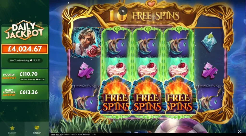 Hansel & Gretel Candyhouse free spins