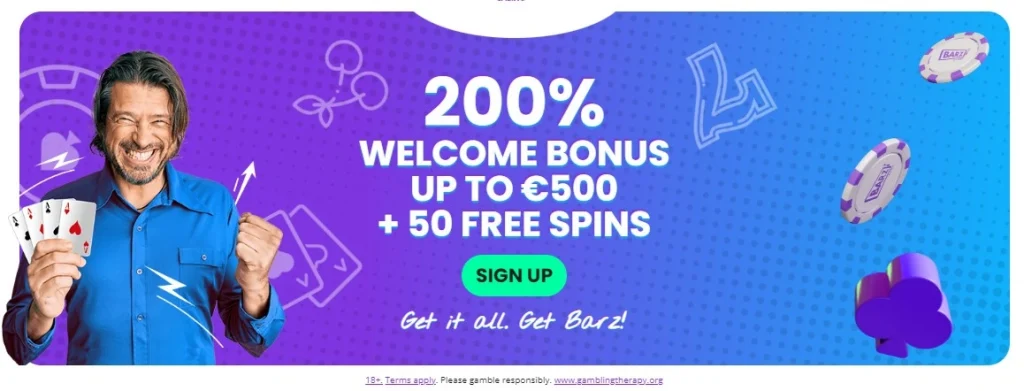 barz casino welcome offer