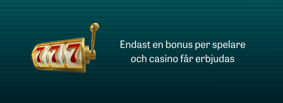 En bonus per spelare och casino