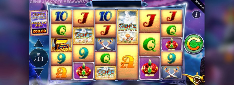 Genie Jackpots Megaways™ spelplan