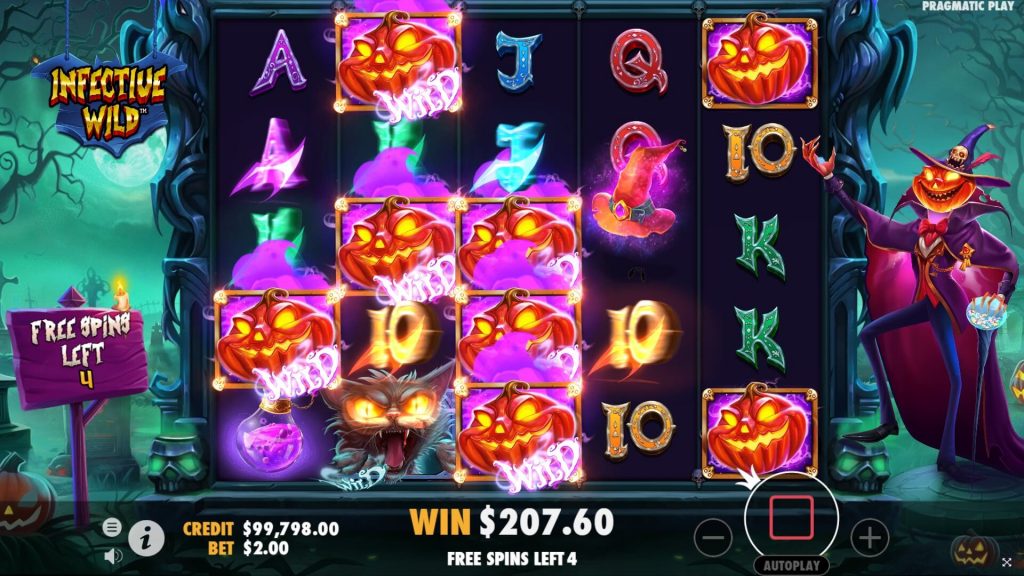 infective wild free spins