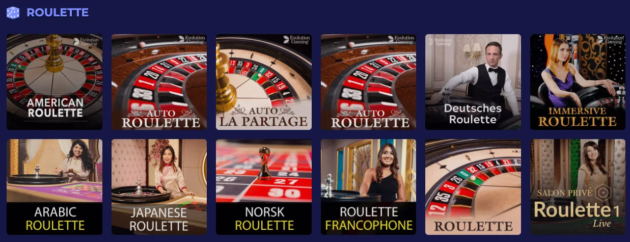 PinoCasino Live Roulette