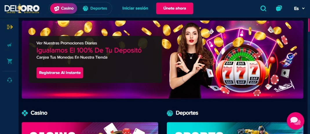 Bonos y promociones Del Oro Casino