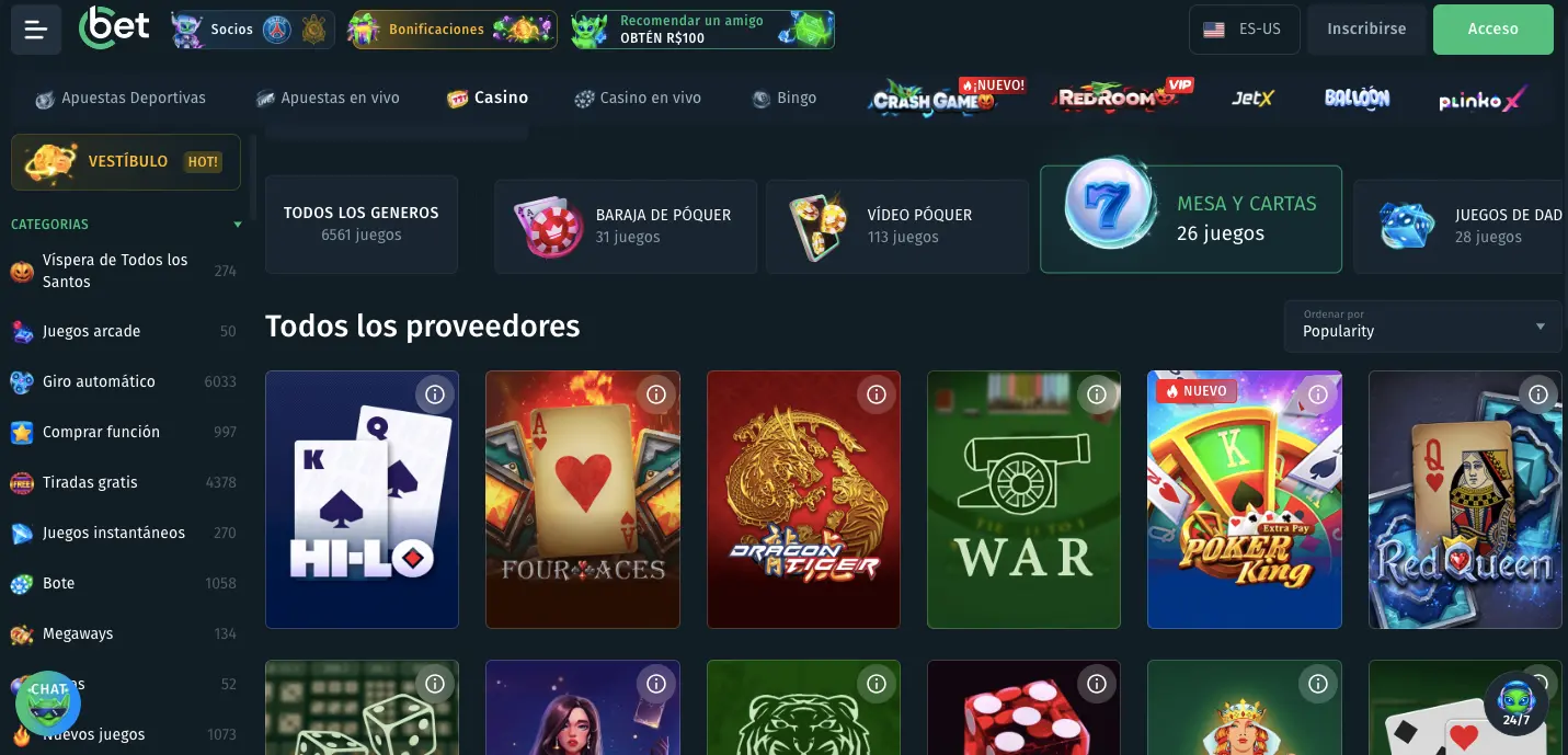 Juegos de mesa en Cbet