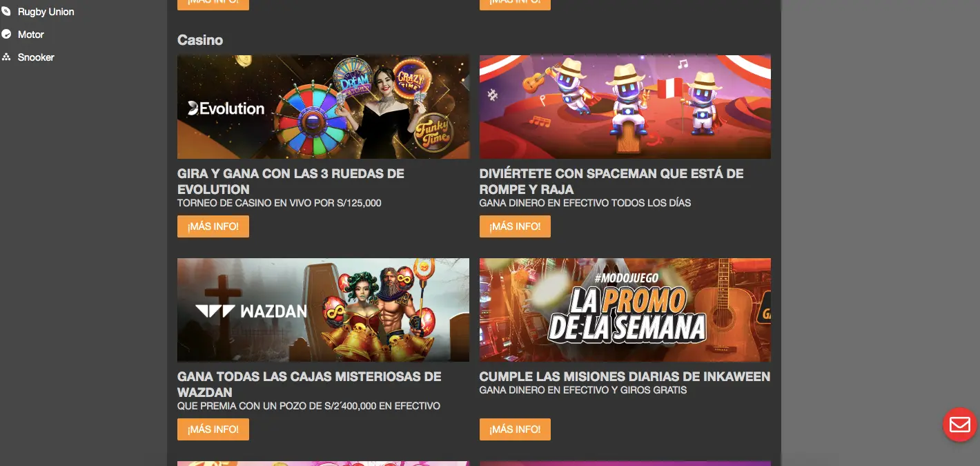 Promociones de casino en Inkabte