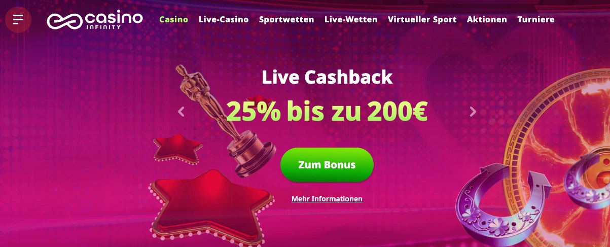 Casino Infinity Live Cashback