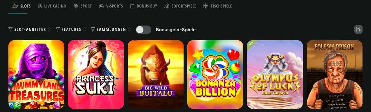 Drip Casino Spiele