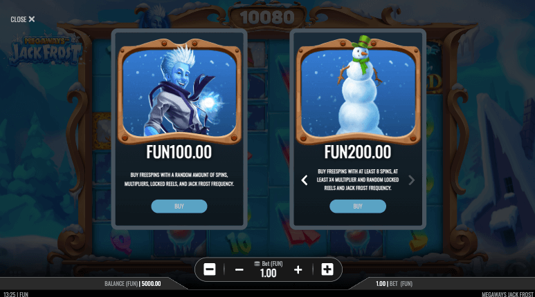 megaways jack frost buy free spins