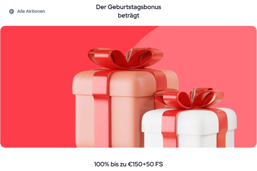 Oxi Casino Geburtstagsbonus