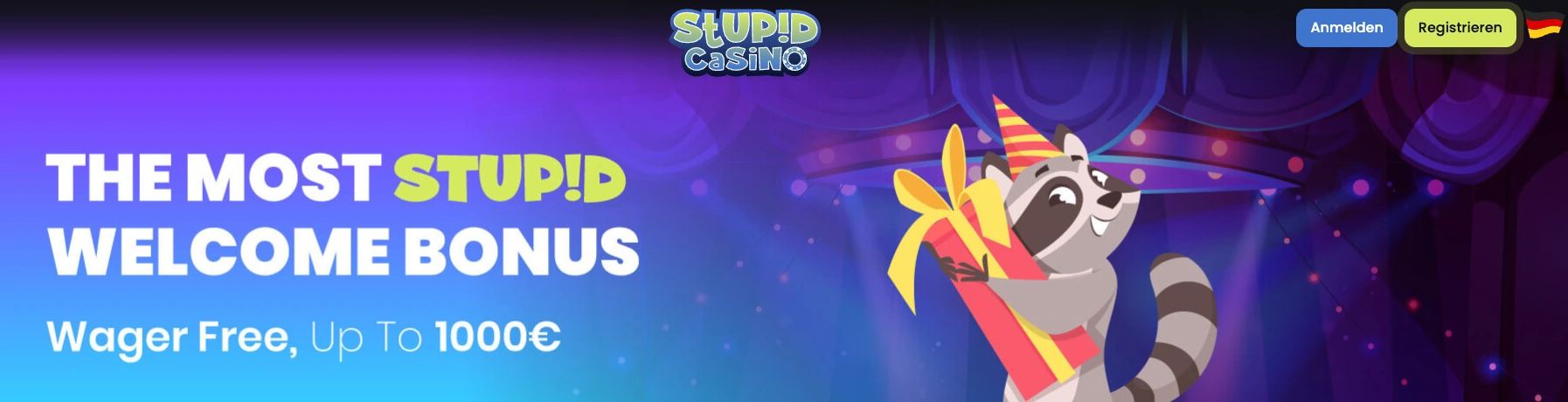 Stupid Casino 1.000€ Bonus ohne Umsatzbedingungen