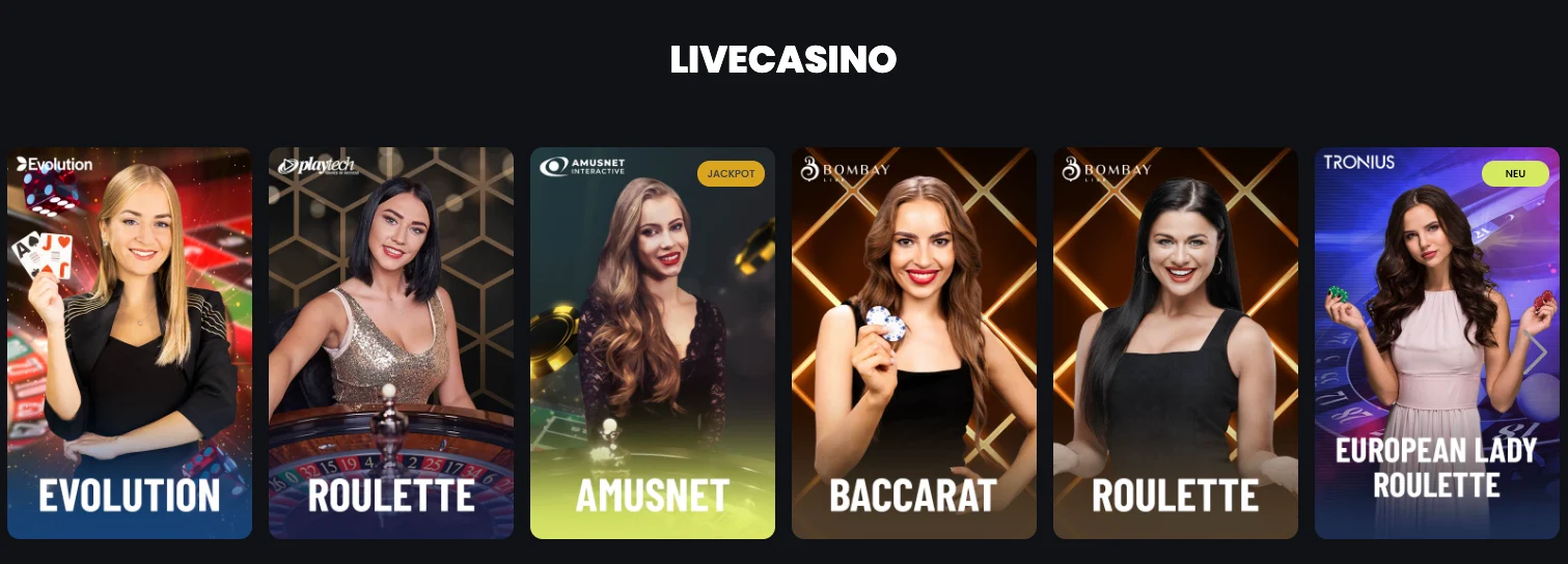 Stupid Casino Live Spiele Anbieter