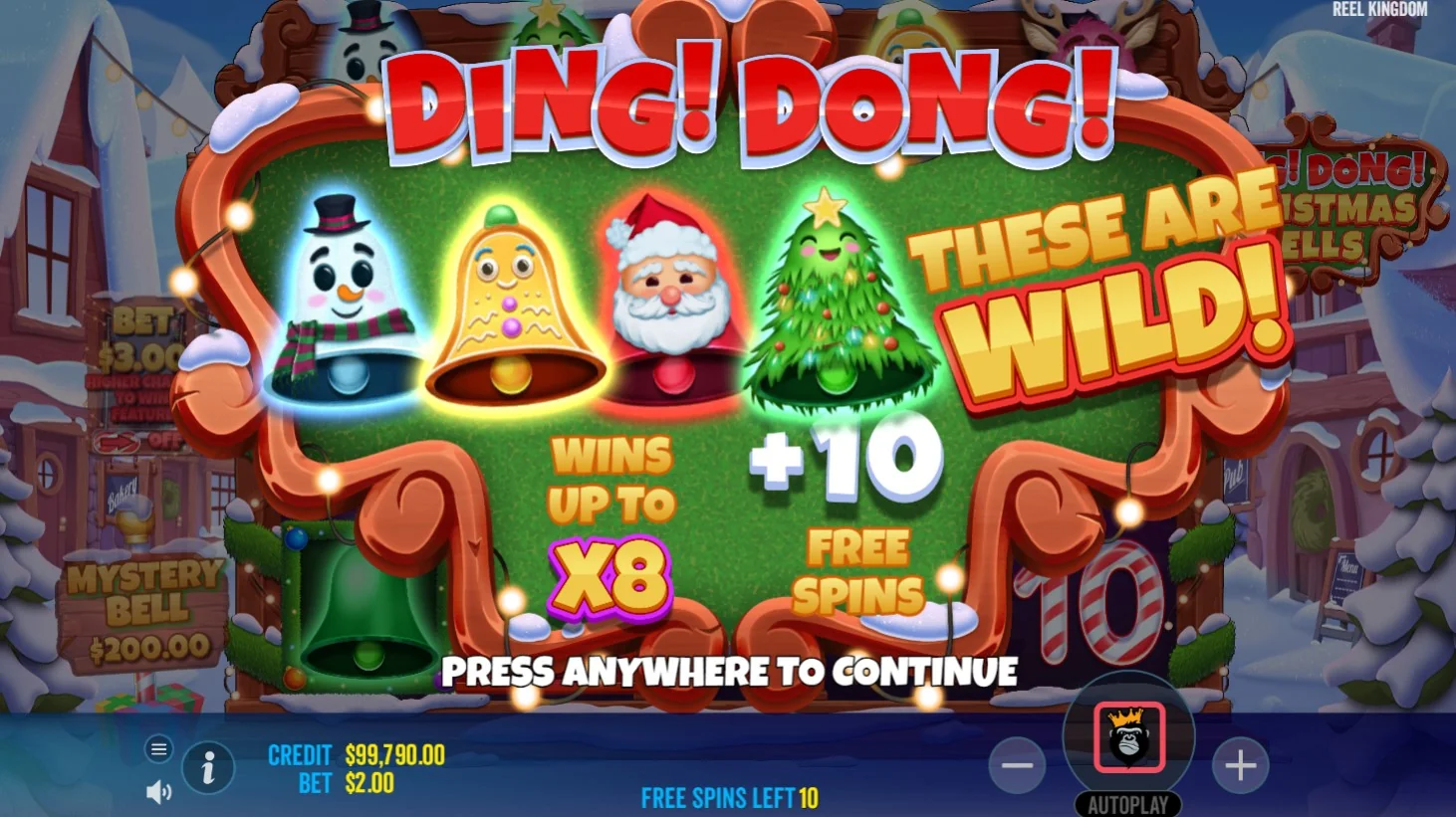 ding dong christmas bells slot mystery bell