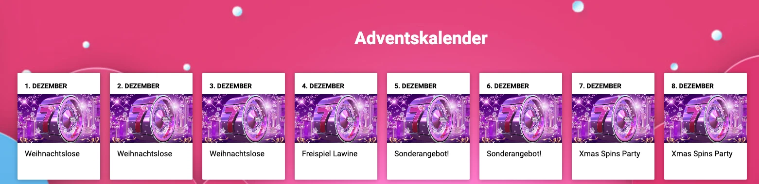 Online Casino Adventskalender 2023: Top Angebote