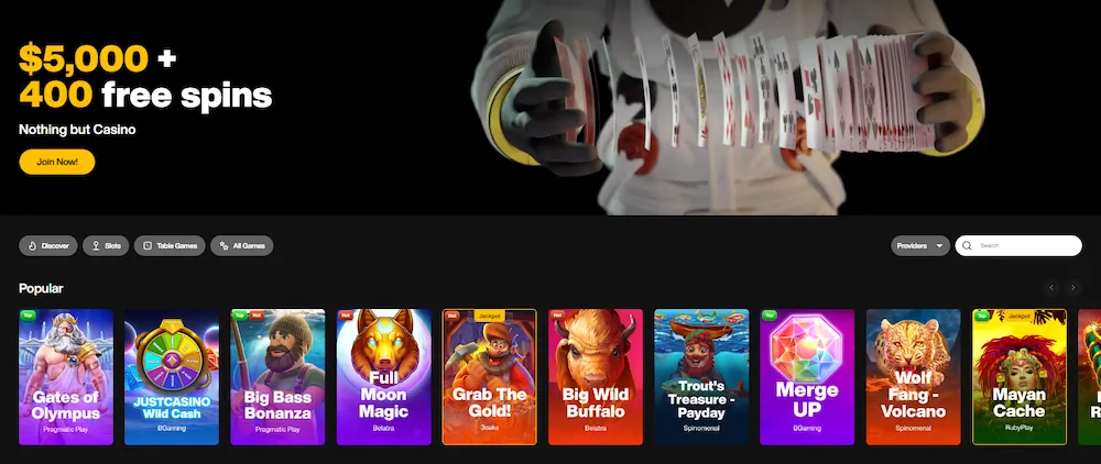 justcasino welcome offer