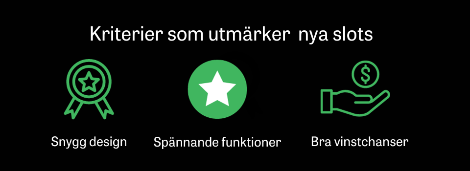 Nya slots viktiga kriterier