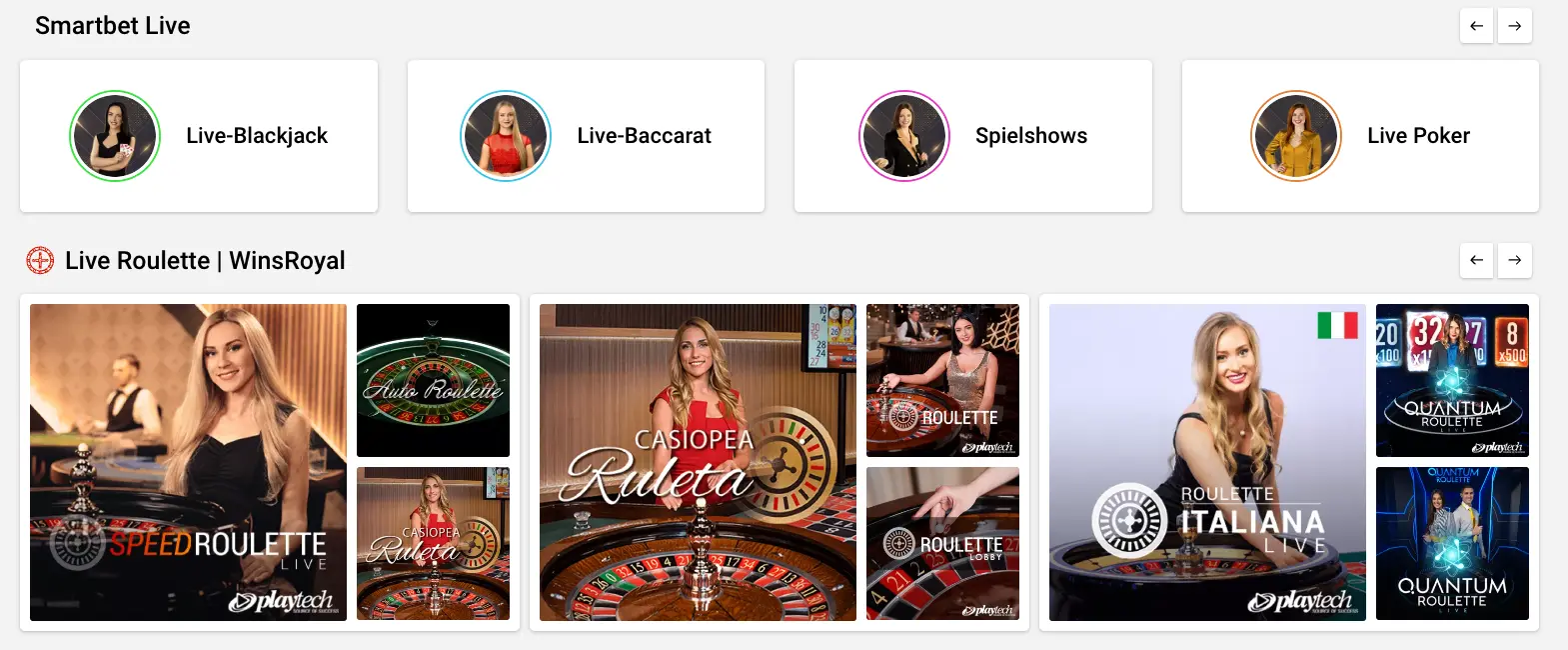 WinsRoyal Live Casino