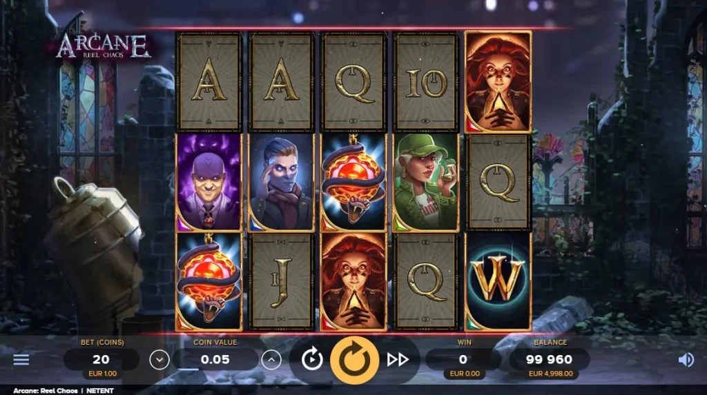 arcane reel chaos slot screenshot