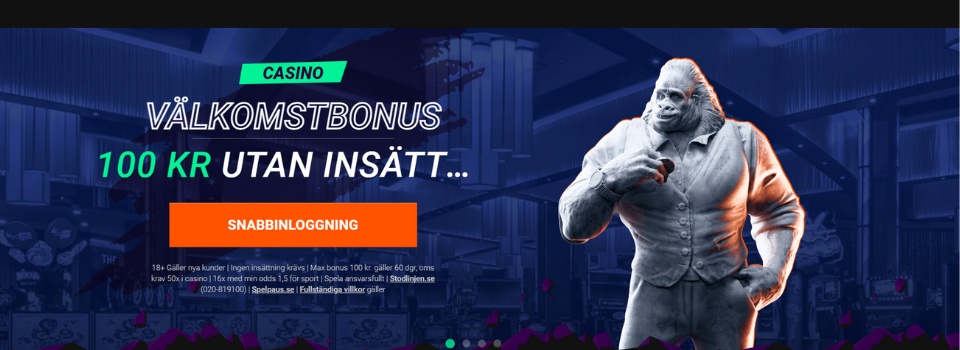 Betinia Casino hemsida - Casino bonus utan insättning