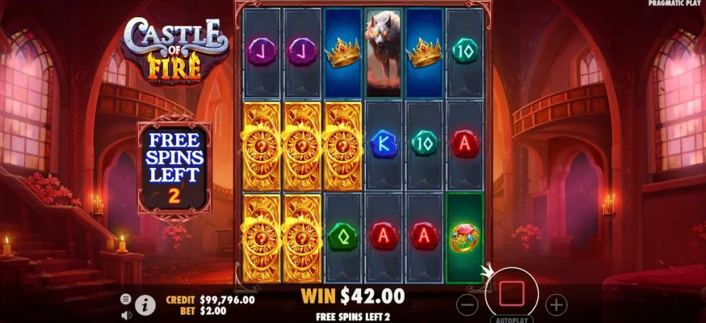 castle of fire slot free spins