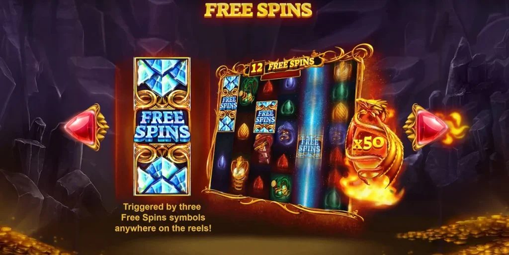 dragons fire megaways free spins