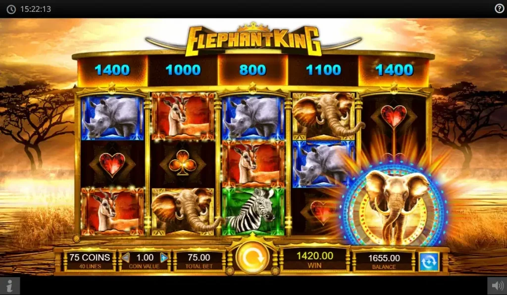 elephant king slot screenshot