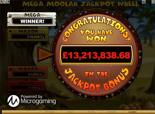 record breaking jackpot mega moolah