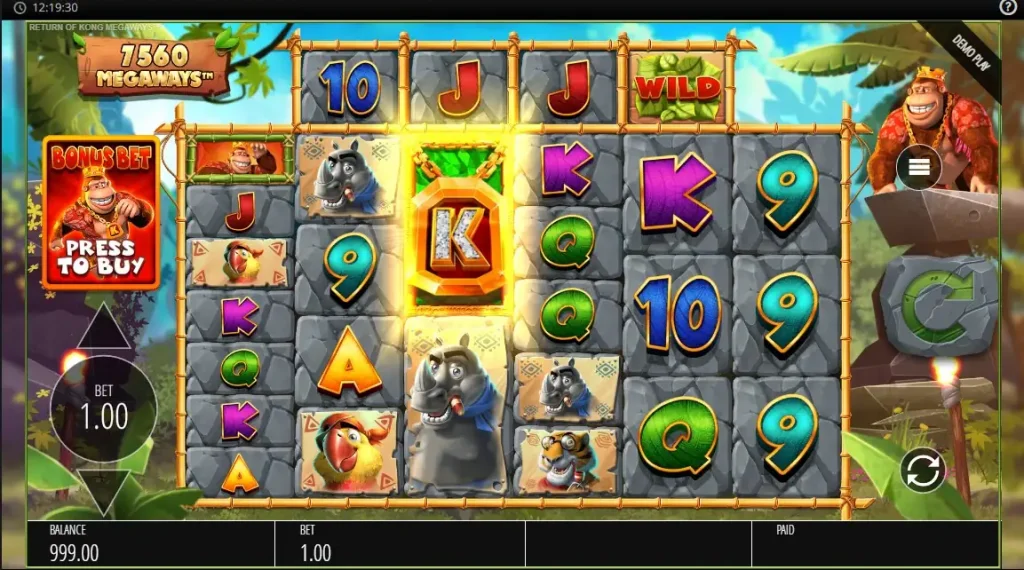 return of kong megaways slot