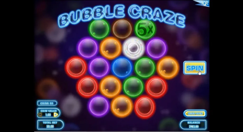 bubble craze slot screenshot