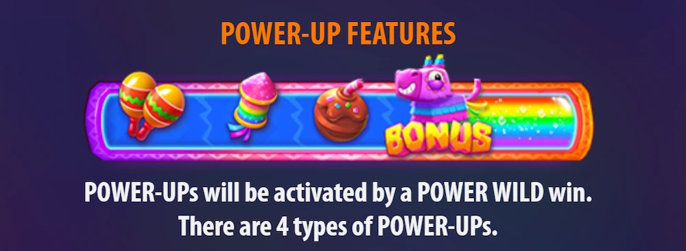 candy glyph slot power-up feature