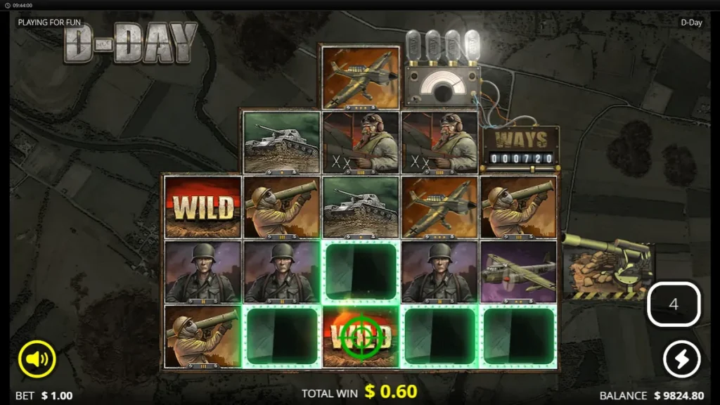 d-day slot howziter spins