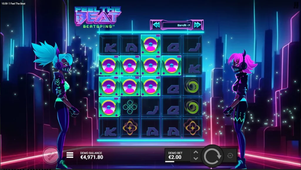 feel the beat slot speaker symbols