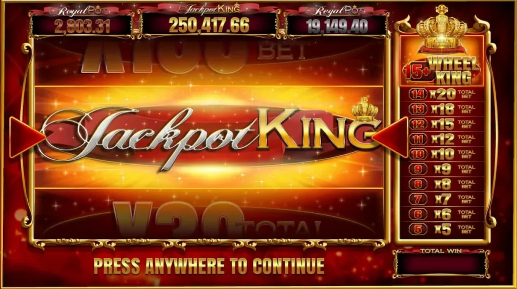jackpot king wheel king