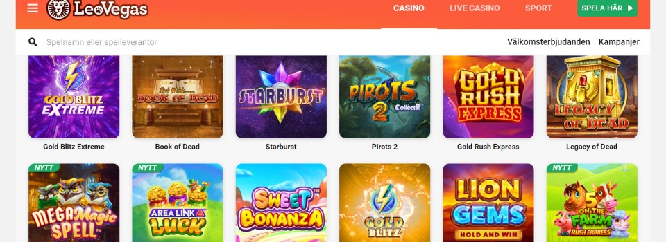 LeoVegas Casino Slots