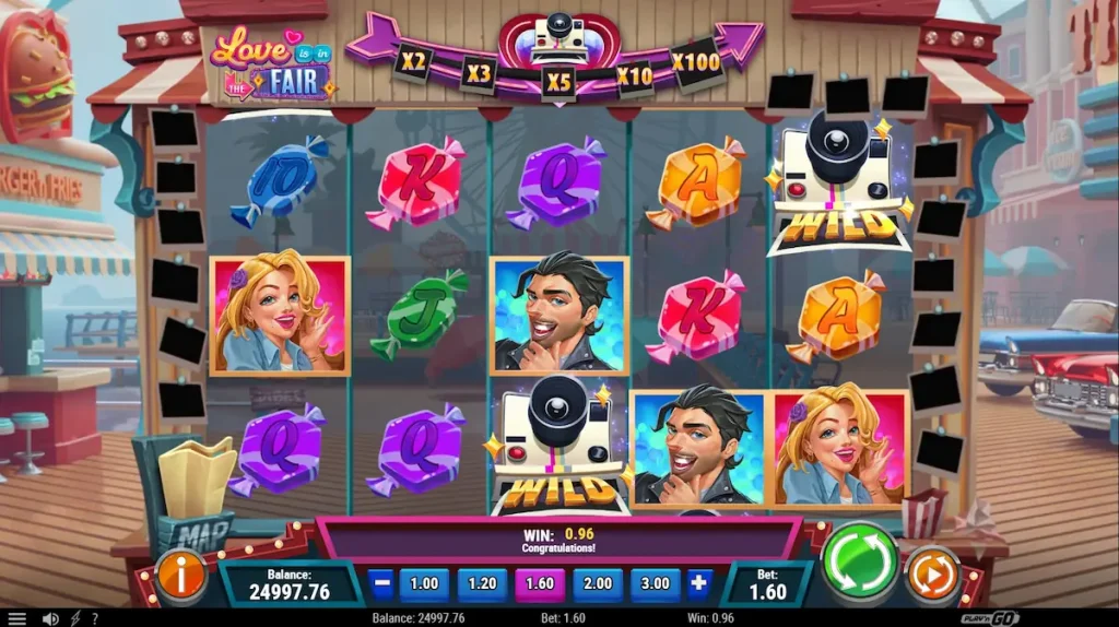 love is in the fair slot screenshot